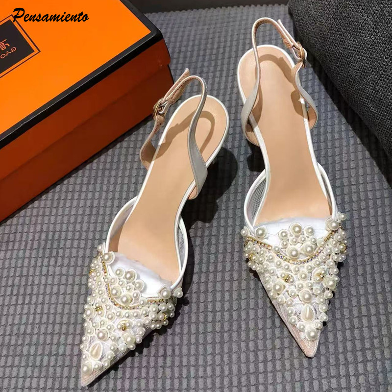 Slip Dress Satin - Lüks İnciler Rhinestones Saten Hava Örgü