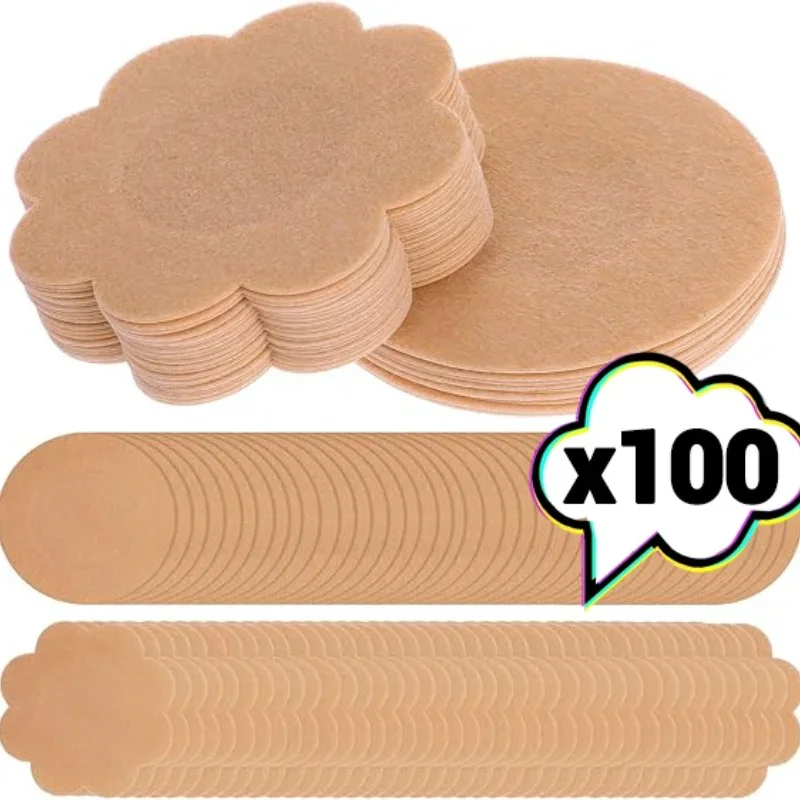 Silicone Bra Adhesive - 10/100 adet Kadın Meme Kapağı Kendinden